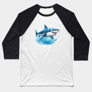 Blue Shark Baseball T-Shirt